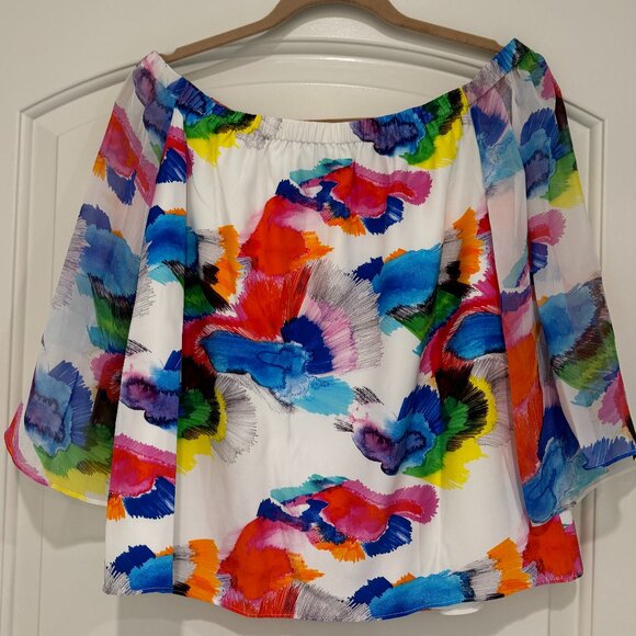 Marie Oliver Tops - Floral Off The-Shoulder Marie Oliver Blouse, XS